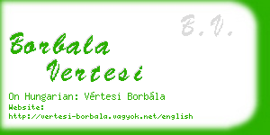 borbala vertesi business card