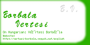 borbala vertesi business card